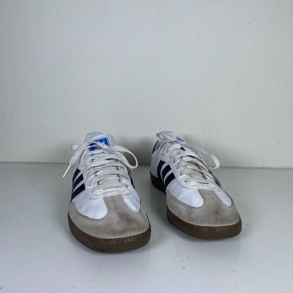 Leather Suede Low Top Streetwear Soccer Sneakers - Picture 4 of 6